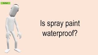 Is Spray Paint Waterproof [upl. by Oninrutas]