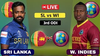 West Indies vs Sri Lanka Live  3rd ODI  WI vs SL Live  Scores amp Commentary cricketlive [upl. by Aikaz]