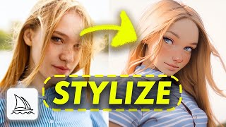 How To Stylize Selfies amp Portraits In Midjourney Ai [upl. by Kirbie431]