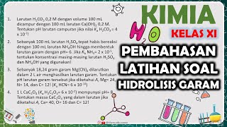 Latihan Soal Hidrolisis garam II Kimia Kelas XI [upl. by Roby]