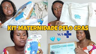 KIT MATERNIDADE QUE GANHEI DO CRAS Enxoval pelo sus [upl. by Demeyer]