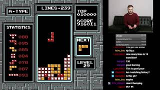 NES Tetris  aGameScout’s First Maxout [upl. by Casi475]