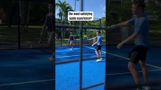 The most satisfying sound off the racket Padel Tennis Or Pickleball tennis padel padeltips [upl. by Neellek]