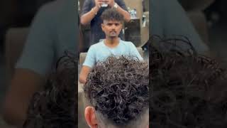 BEST👱STRAIGHT TO CURLY🧑‍🦱PERMING HAIR  song bollywood haircut love 2024 curlyhair [upl. by Blondelle95]