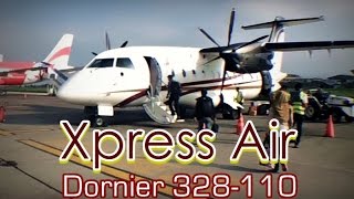 Flight Trip with Xpress Air Dornier 328110 from Bandung to Lampung [upl. by Craw851]