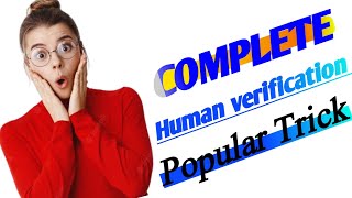 Learn how to SKIP human verification working 2023  Jaleel Maqsood [upl. by Efrem693]