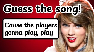 Finish The Lyrics  Taylor Swift Edition  Do you know Taylors Hit Songs  Music Quiz [upl. by Latoniah]