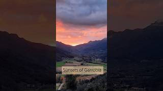 Sunsets of Garrotxa sunset sky nature magic colors landscape mountains amazing beautiful [upl. by Clio]