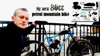 80cc Motorised Bycicle GoPro Edmonton to London [upl. by Pirnot]