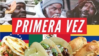 Prueban AREPA EMPANADA Y TACO Por Primera Vez [upl. by Uphemia499]