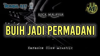 BUIH JADI PERMADANI KARAOKE SLOW AKUSTIK [upl. by Otanod]