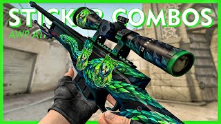 AWP Atheris Sticker Crafts  CSGO Stickers 2020 [upl. by Ahsikam]