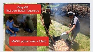 La  Bharse Ma Teej Lagayoo  Dar khuwai vairaxa  Gulmi Bharse Nepal Vlog with bharsele [upl. by Tebor484]