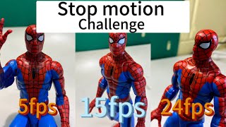 5 fps vs 15 fps vs 24 fps stop motion challenge [upl. by Ybrik]