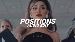 positions  ariana grande  edit audio [upl. by Durwyn847]