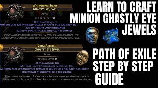 5 Min Guide to Minion Ghastly Eye Abyss Jewels Crafting  Path of Exile Sanctum League 320  POE [upl. by Biondo]