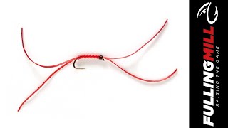 How To Tie The Red Apps Bloodoworm from Fulling Mill [upl. by Yerahcaz986]