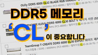 DDR5 메모리에서 CL값이 중요한 이유 그리고 누드램은 뭘고르지 [upl. by Haggerty]