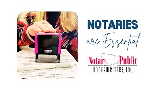 Notaries are essential Become a Notary today [upl. by Tabitha]