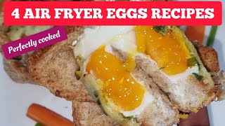 HOW TO COOK EGGS IN AN AIR FRYER 4 DIFFERENT AIR FRIED EGGS RECIPES IDEAS [upl. by Alane]