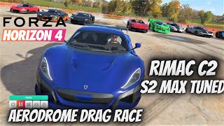 RIMAC C2 113 SECS DRAG MAX TUNED FORZA HORIZON 4 [upl. by Naara935]