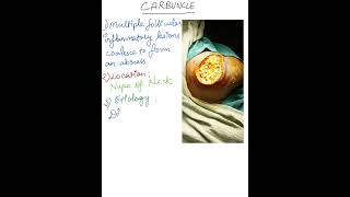 Carbuncle  Definition Site Etiology  Treatment mbbsneetpgusmle inicetplabfmgediabeticcare [upl. by Atiniuq]