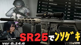 【タルコフ】単発武器愛用のSR25！ 狙撃もインファイトもできる。【EFT】 [upl. by Litman]