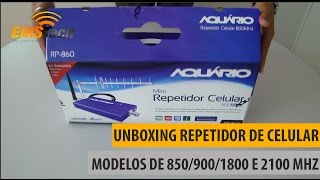 UNBOXING Repetidor de Celular Aquário RP860 RP960 RP1860 e RP2160 80090018002100 MHz [upl. by Glenden]