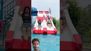 Sameer And Sanya Water Park😍❤️👈…… sameerabbasi500official waterpark sameerfam masti swimming [upl. by Conant309]