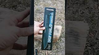 Cold Steel Drop Forged Survivalist quick unboxing GSM bushcraft scary sharp Survivalist knife [upl. by Remliw995]