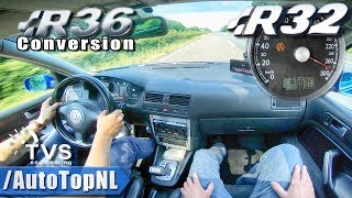 415HP VW Golf R32 SUPERCHARGED 36 VR6  TVS ENGINEERING  280kmh on AUTOBAHN by AutoTopNL [upl. by Latvina]