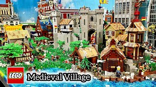 The Ultimate LEGO Medieval Village MOC Build [upl. by Aitrop959]