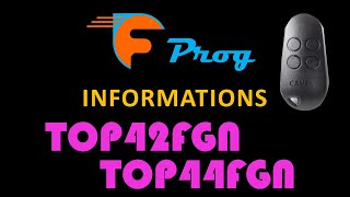 Informations sur TOP42FGN et TOP44FGN CAME [upl. by Atineb567]