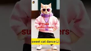 sweet cat dance😂😊vairalshort shots cat [upl. by Suhcnip511]