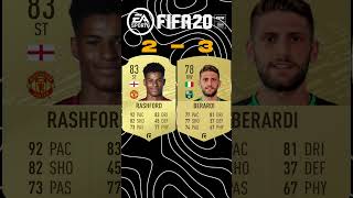 Rashford vs BerardiFIFA Comparisons [upl. by Curkell]