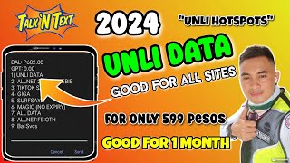 UNLI DATA TO ALL SITES  599 Good for 1 Month Sulit na din  Tnt Simcard [upl. by Tybalt]