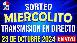 🔰🔰 EN VIVO LOTERIA SORTEO MIERCOLITO 23 de OCTUBRE de 2024  Loteria Nacional de Panamá [upl. by Akinimod]