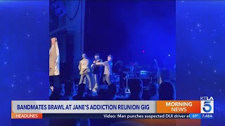 Bandmates brawl at Janes Addiction reunion gig [upl. by Atinit]