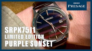 Unboxing The Seiko Presage SRPK75J1 Purple Sunset [upl. by Barimah]