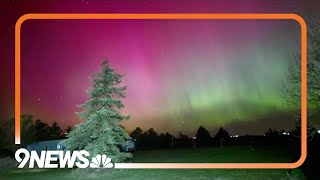 Viewer photos of the aurora borealis over Colorado [upl. by Ainotna]