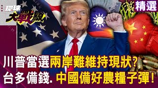 【精選】川普當選「兩岸難維持現狀」台灣口袋多準備錢？！中國備好農糧子彈 從更多國家進口！｜環球大戰線 Globalvisiontalk [upl. by Charley]