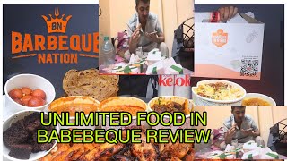 BARBEQUE NATION BUFFET REVIEW VEG FOOD ORDERED FROM ZOMATO FULL REVIEW [upl. by Akira519]