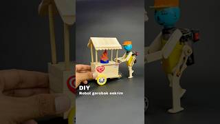 Diy kreatif robot gerobak eskrim unik bertenaga diy creative toys kreatif mainan idea unik [upl. by Akemal371]