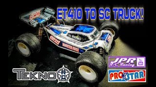 Converting a Tekno ET410 to a Light Weight 4wd Short Course Truck using the PROSTAR Conversion [upl. by Eilrebmik617]