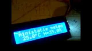 ministatie meteo cu DHT11 LCD1602 si Arduino II [upl. by Annoved]