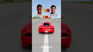 Quem ganha nas faltas Vini JR vs Rodri ⚽ beamng beamngdrivevinijr rodri [upl. by Ahsikyw196]