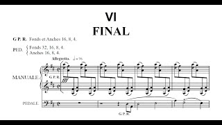 Louis Vierne  Organ Symphony No 1 in D Minor  Score [upl. by Anatolio]