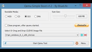 How to test Bootable ISO File without Burning using QEMU 2020 [upl. by Cressy]