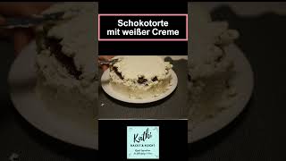 saftige Schokotorte mit weißer creme rezept [upl. by Larrisa]