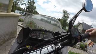 Honda Varadero 125 exhaust sound Dominator standard [upl. by Onileba77]